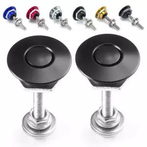 본넷덕트 1개 퀵 릴리즈 푸시 버튼 래치 클립 바디 키트 앞 범퍼 후드 핀 알루미늄 차량용 엔진 보닛 잠금