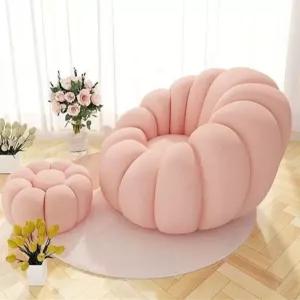 1인용소파 눈꽃 미니소파 소형쇼파 스툴 인테리어 베이지 표준형 보조소파 무늬 거실의자 가구