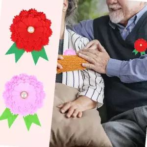 꽃 장식 만들기 키트 부직포 공예 재료 가족 감사 표현 브로치 핀 수공예