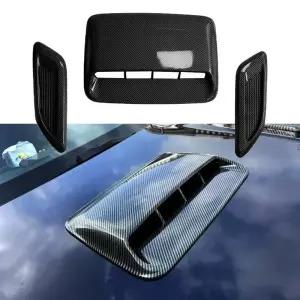 본넷덕트 40cm 차량용 에어 플로우 흡기 후드 스쿱 보닛 벤트 스티커 커버 차량 기어