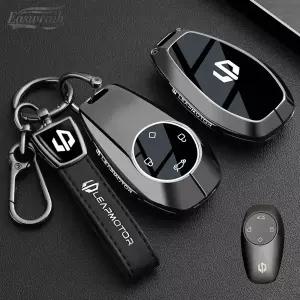 호환  리프 C16 C11 C10 C01 B10 T03 S01 자동차 스마트 리모컨 키 쉘 용 자동차 아연 합금 TPU 키 케이스