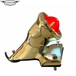 호환  황동 크로커 스타일 LED 맞춤형 테일 라이트 할리 빈티지 올드 스쿨