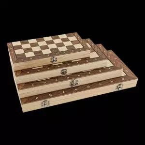 체스판 24293439cm 3 in 1 대형 체스 보드 접이식 나무 휴대용 게임 체커 주사위 놀이 성인용