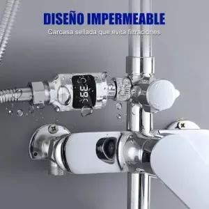 샤워LED온도계 욕실 화장실 수온 LED 디지털 샤워 온도계 가정용 물 온도 표시 모니터 스마트 센서 욕조 수