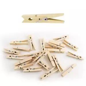 [문구/오피스] 나무집게 사진집게 우드집게 나무색 4.8cmx500개