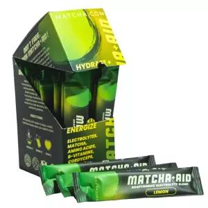 말차 카리 말차-AIDTM 수분 보충 스틱 - 레몬 전해질 파우더 음료 믹스 패킷과 30개