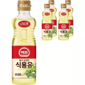 (1+1) 사조 해표 콩기름 식용유, 900ml, 5개  2Set