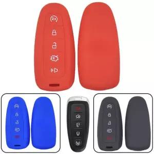 호환  A 실리콘 자동차 스마트 키 케이스 커버 홀더 가방 포드 엣지 익스플로러 이스케이프용