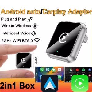 블루투스동글이 ZRGAE 안드로이드 오토 무선 카플레이 어댑터 음성 제어 콘센트 앤 플레이 연결