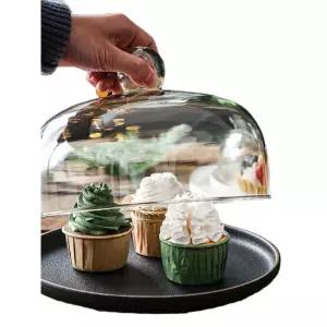 유리 케이크돔 덮개 대형 직경 항아리 케이크 레몬컵