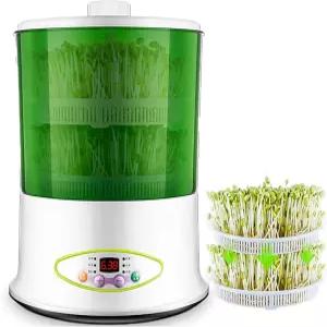 콩나물 기계 자동 제조기 LED 디스플레이 씨앗 발아 키트 지능형 새싹 마이크로그린 재배 도구에 적합