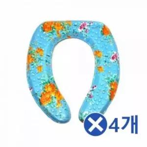 [SBD] 4개입 색상랜덤 변기커버쿠션 밴드형 지압용