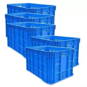 사각상자 사각 콘티 플라스틱 운반 상자 농산물 사과 박스 6개