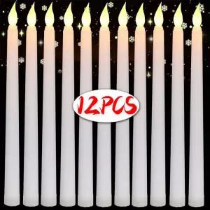 LED초 LED 캔들 라이트 긴 장대 배터리 구동 불꽃 양초 빛 촛불 램프 크리스마스 파티