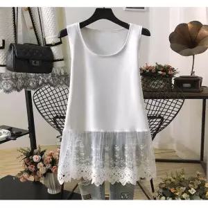 빅사이즈 이너나시 나시티 베이직 플레어 슬리브리스