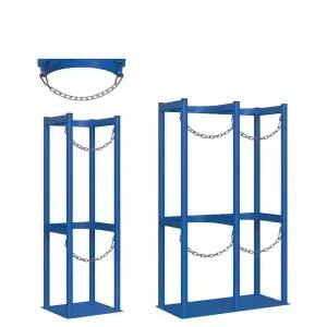 산소통 거치대 헬륨 더블 카트 벽부형 이동식 ABS