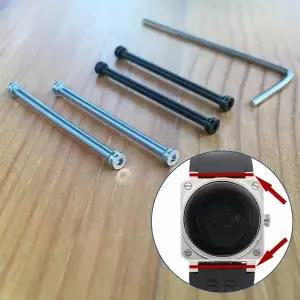 호환 Bell  Ross INSTRUMENTS 42mm BR03 자동 시계용 스틸 스크류 튜브