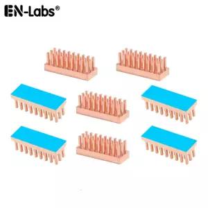 램방열판 8개 구리 라디에이터 쿨러 히트 싱크 쿨링 메모리 RAM VGA DDR GPU IC 칩셋 2WmK 열 테이프 조립