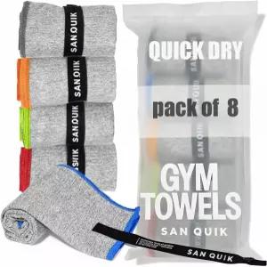 운동 요가 달리기 하이킹 여행용 브라이트 컬러 16x31.5인치 여성용 퀵 드라이 실버 이온 무취 스웨트 타월