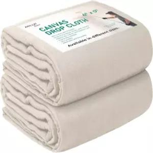 아발론 홈 캔버스 페인트용 천 드롭 4x5피트 페인팅용 2-8온스 - 바닥 및 가구 보호를 위한 다용도 방수포