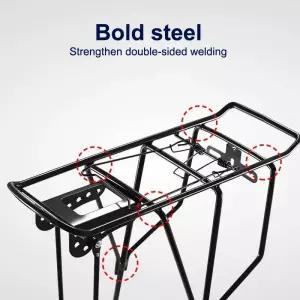 자전거리어랙 짐받이 짐칸 거치대 250kg 고하중량 자전거 후방 화물 캐리어 휴대용