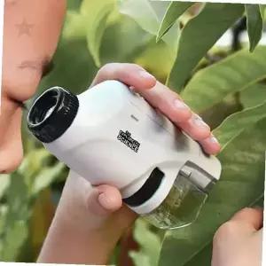 휴대용현미경 어린이과학완구 자연관찰 식물탐구 야외학습 교육용 확대경 생태체험