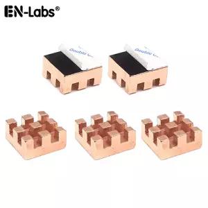 램방열판 구리 방열판 10x10mm 메모리 RAM MOS 소형 칩셋 IC 라디에이터 9448A 열 접착 테이프 - 5개