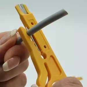 노란색탈피기 전선피복벗기개 랜선 전기선스트리퍼