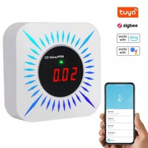 가스계량기 측정기 Tuya ZigBee CO 가연성 가스 기 휴대용 일산화탄소 테스터 농도