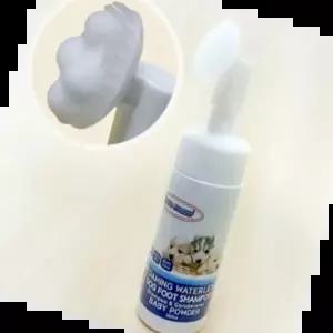애견워터리스풋샴푸 헬로도기 도그 풋 버블 샴푸 베이비파우더향 150ml
