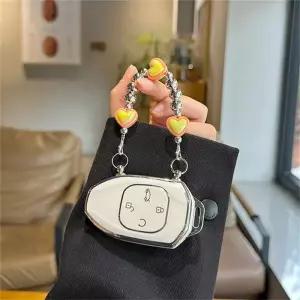 호환  A TPU 자동차 키 케이스 커버 키링 키체인 보호기 포브 GAC 트럼치 엠파우용