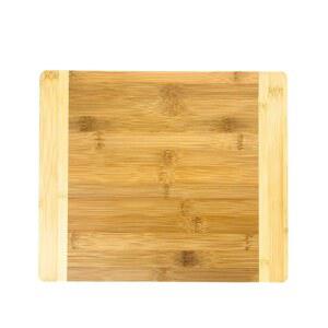 (34.3 x 29.2cm(13.5 x 11.5인치)) 프리미엄 천연 투톤 대나무 도마, 두껍고 튼튼한 양면 서빙 트레이, 샤퀴테리 보드, 일상용, 선물