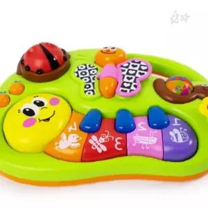 유아 음악 놀이 패널 곤충 모양 디자인 건반 악기 기능 소리 학습 색상 인지