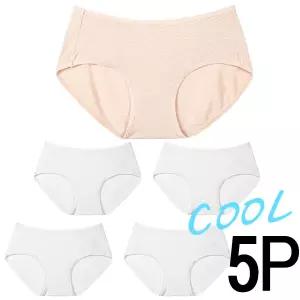 [보리보리/마이핏]여름 기본팬티 5P 빅사이즈 학생팬티 쿨 아이스팬티 베이직팬티