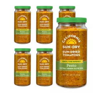 캘리포니아 햇볕에 말린 토마토 페스토 8.5온스 병 6팩 텐 프리 및 성분 풍부