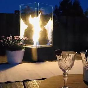 대형 에탄올 난로 카페 실내 인테리어 불멍 테라스