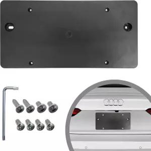 아우디 A4 S4 2009-2012용 리어 범퍼 번호판 브래킷 플레이트 홀더 세트 8개의 고유 나사 볼트 및 렌치