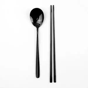 가정용 단체 티타늄 블랙 수저 젓가락세트 10벌