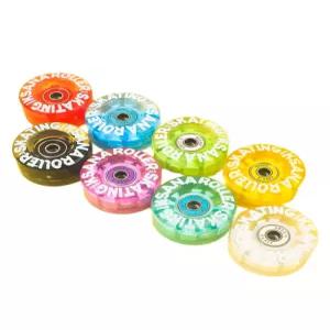 롤러스케이트바퀴 LED 발광 바퀴 롤러스케이트 이중 신발