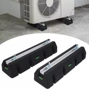 9000-60000BTU용 Inracity 2Pcs 바닥 장착 베이스 패드 미니 스플릿 고무 방진 AC 콘덴서 레벨링 피트