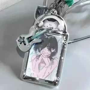 탑로더 포카 Ins 고양이 사진 카드 홀더 Kpop 디스플레이 학생 ID 보호 커버