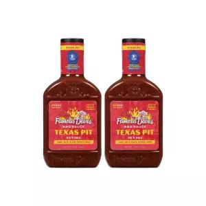 유명한 데이브 - 2개 텍사스 핏 바비큐 소스(38온스)