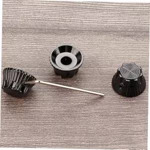 토드마미 4pcs 블랙 기타 노브 세트 컨트롤 및 톤 향상된 정밀도와 제어를 위한 인체공학적 설계 쉬운 설치