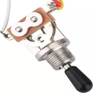 기타 배선 하네스 베이스 세트 일렉트릭 및 업그레이드 키트용 1톤 잭 2개와 500K 포트 2개 포함