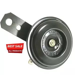 호환  범용 전기 경적 키트 12V 1.5A 105db 방수 원형 고음 경적 스피커 스쿠터 모페드 더트 바이크 ATV용