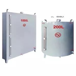 기름보일러 대형 스테인리스 석유 탱크 원형 연료통 보관용