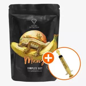 게코 뉴트리션 바나나망고맛 100g 도마뱀 사료 먹이