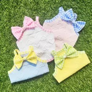 [RIZPICK]강아지 하트펀칭 나시티 1P 애견 여름 기능성 티셔츠 애견여름옷