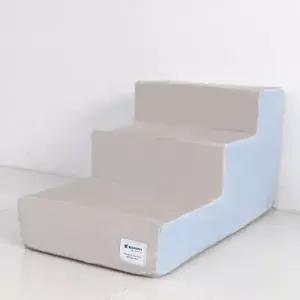 [RIZPICK]강아지 투톤 계단 3단 블루 마블 1P 애견 관절 스텝 애견슬개골