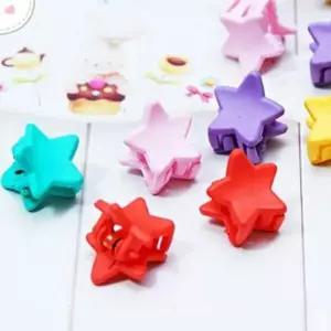 강아지 헤어핀 똑딱핀 머리핀 악세사리 집게 별 20개 강아지머리핀